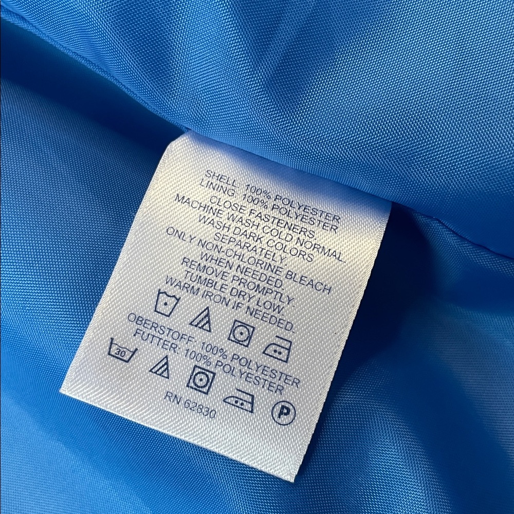 Lands' End Women's Utility Jacket in Vibrant Blue.  Size M. - Picture 6 of 7